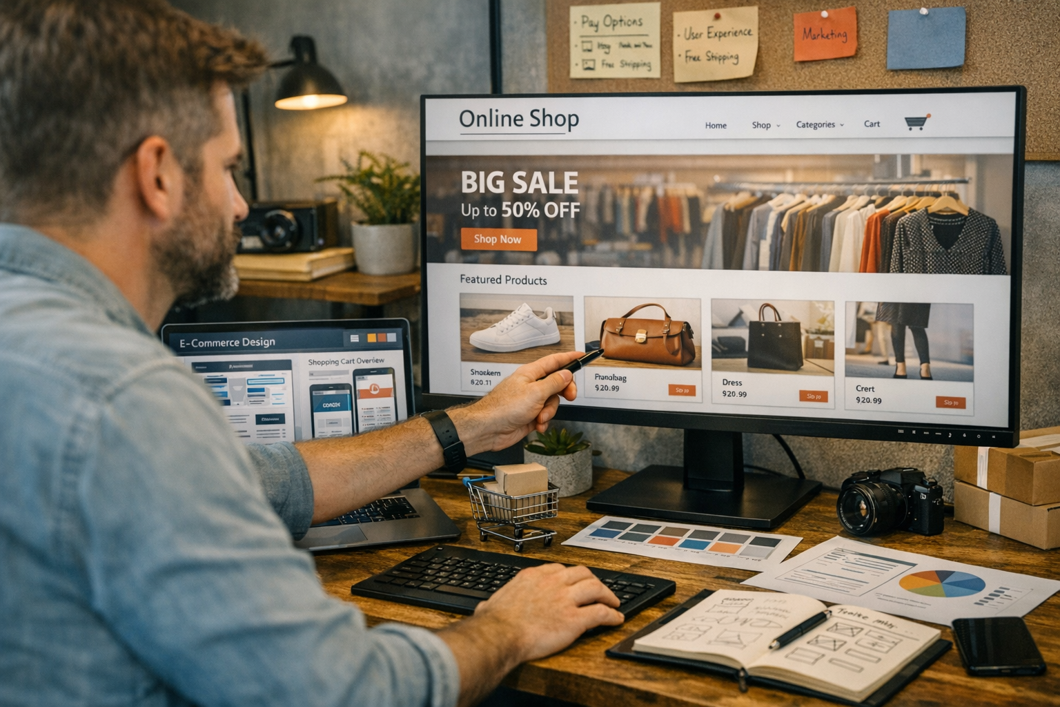 Ecomerce El Diseño de Tiendas Online se ha convertido en el motor que impulsa la transformación digital de miles de empresas en Madrid y en toda España. En un contexto donde el comercio electrónico crece a ritmo acelerado, contar con una tienda online profesional ya no es una opción, sino una necesidad. Las marcas buscan diferenciarse con diseños web personalizados, experiencias de usuario intuitivas y estrategias de venta digital que maximicen la conversión. El auge del eCommerce en Madrid ha generado una demanda creciente de agencias y consultores especializados en diseño de tiendas online optimizadas para SEO, capaces de combinar estética, funcionalidad y rendimiento. El éxito de una tienda online no depende solo de su catálogo, sino de su capacidad para conectar con el cliente. Por eso, el Diseño de Tiendas Online Madrid se centra en crear entornos digitales que transmitan confianza, claridad y profesionalismo. Desde la estructura del sitio hasta la velocidad de carga, cada detalle cuenta para mejorar la experiencia del usuario y aumentar las ventas.