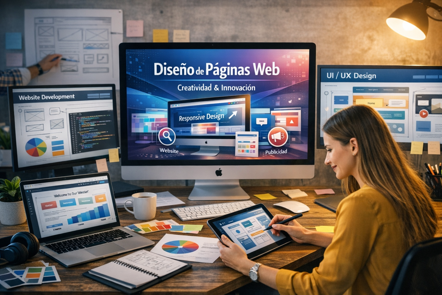 Diseño Web En 2026, el diseño de páginas web profesional se ha convertido en una herramienta esencial para el crecimiento digital de las empresas. Ya no basta con tener una web atractiva: los usuarios buscan rapidez, claridad y una experiencia personalizada. El diseño web actual une estética, tecnología y estrategia para crear sitios que conectan con el público y generan resultados medibles.