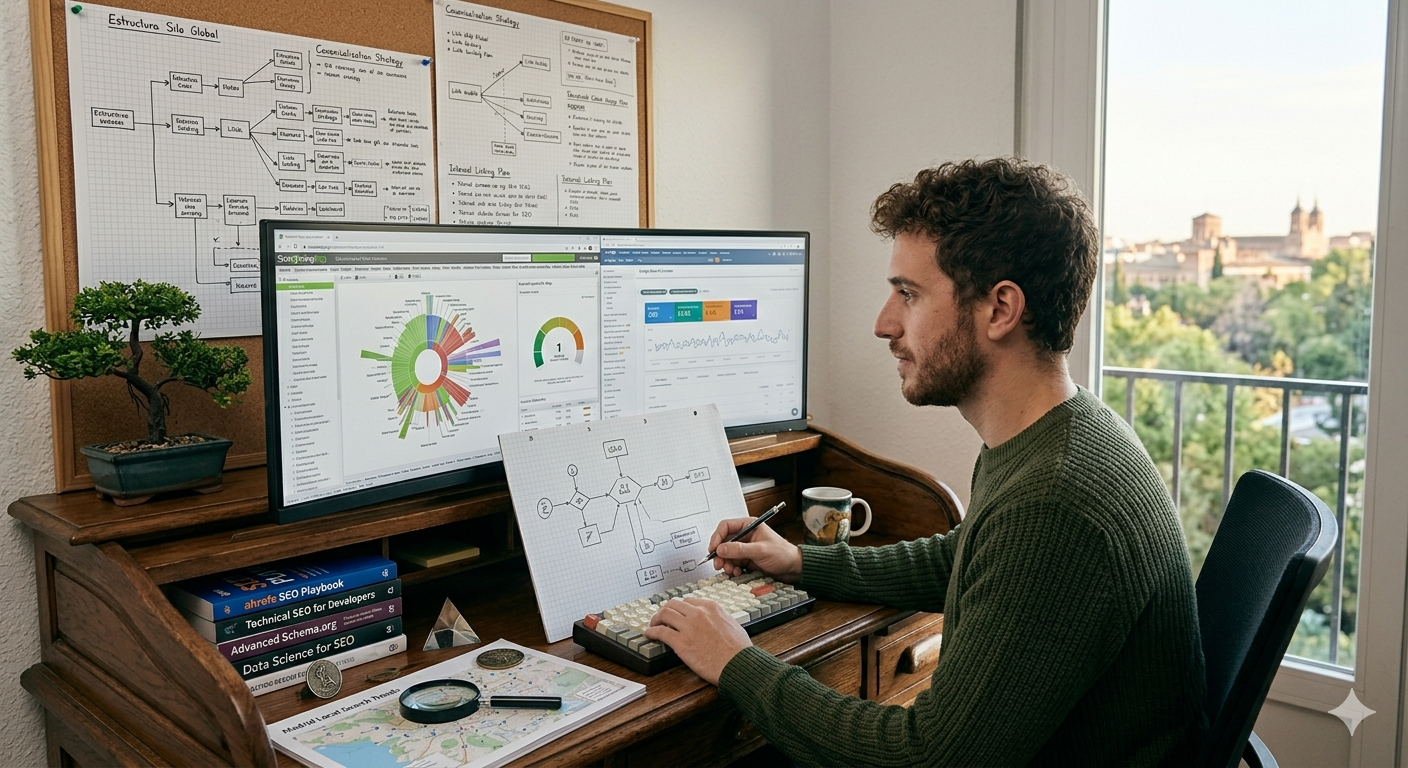 Consultor SEO Estrategia Avanzada Para Dominar Google En un entorno digital cada vez más competitivo, contar con un Consultor SEO especializado se ha convertido en una de las decisiones más estratégicas para cualquier negocio que quiera crecer de forma sostenible. Las marcas que buscan visibilidad real no solo necesitan presencia, sino una arquitectura digital diseñada para atraer tráfico cualificado mediante posicionamiento SEO, optimización constante y una comprensión profunda del comportamiento de búsqueda. Un Consultor SEO no trabaja únicamente con métricas, sino con oportunidades de negocio que se transforman en crecimiento tangible cuando se aplican correctamente técnicas avanzadas de SEO técnico, SEO on page y SEO off page.