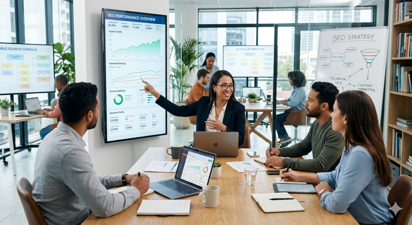 Consultor SEO En el ecosistema digital actual, donde cada búsqueda representa una intención clara de compra, la figura del consultor SEO se ha convertido en uno de los pilares más determinantes para el crecimiento de cualquier negocio. No se trata únicamente de aparecer en Google, sino de hacerlo en el momento exacto en el que el usuario necesita una solución concreta. Aquí es donde entran en juego conceptos como consultor SEO profesional, consultor SEO en Madrid, estrategia SEO avanzada, posicionamiento orgánico en Google, mejora de visibilidad web, captación de tráfico cualificado y optimización SEO para empresas, todos ellos fundamentales para transformar una web en un activo comercial constante.