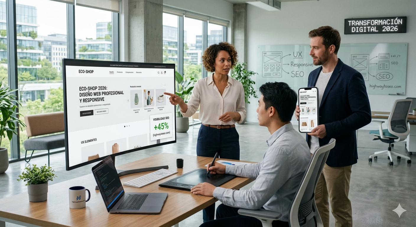 El diseño de páginas web continúa posicionándose como uno de los pilares fundamentales en la transformación digital de empresas en 2026.