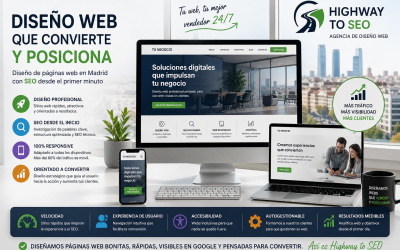 Highway to SEO revoluciona el diseño de páginas web en Madrid con 1 enfoque integral